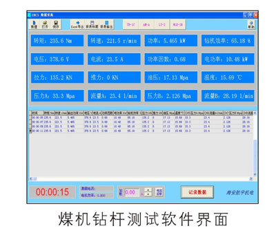 煤機鉆桿測功